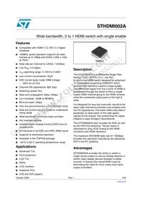 STHDMI002ABTR Datasheet Cover