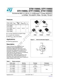 STI11NM80 Datasheet Cover