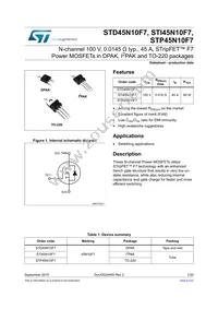 STI45N10F7 Datasheet Cover