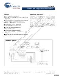 STK12C68-PF55 Datasheet Cover
