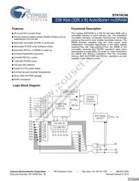 STK16C88-WF45I Datasheet Cover