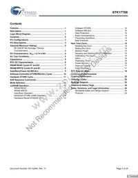 STK17T88-RF45I Datasheet Page 2