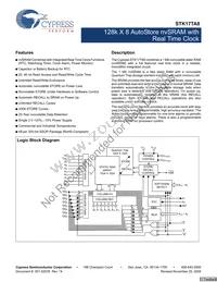 STK17TA8-RF45I Datasheet Cover