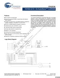 STK22C48-SF45I Datasheet Cover