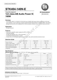 STK404-140N-E Datasheet Cover