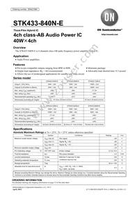 STK433-840N-E Datasheet Cover