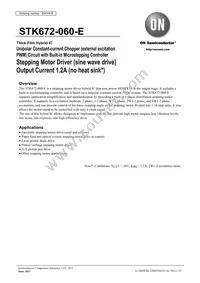 STK672-060-E Datasheet Cover