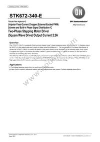 STK672-340-E Datasheet Cover