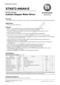 STK672-440AN-E Datasheet Cover