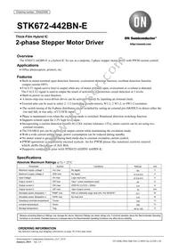 STK672-442BN-E Datasheet Cover