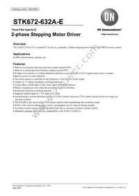 STK672-632A-E Datasheet Cover