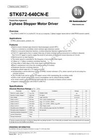 STK672-640CN-E Datasheet Cover