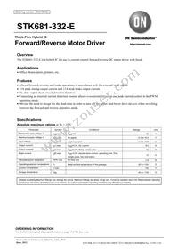 STK681-332-E Datasheet Cover