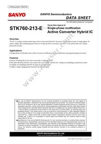 STK760-213-E Datasheet Cover