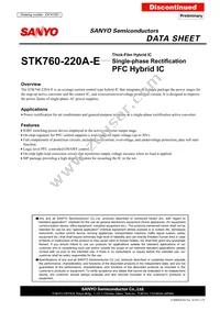 STK760-220A-E Datasheet Cover