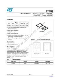 STK822 Datasheet Cover