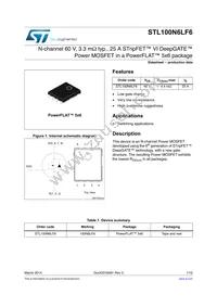 STL100N6LF6 Datasheet Cover