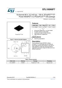 STL100N8F7 Datasheet Cover