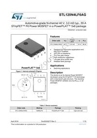 STL120N4LF6AG Datasheet Cover