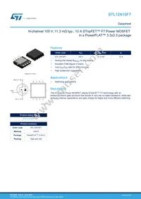 STL12N10F7 Datasheet Cover