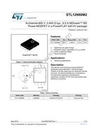 STL12N60M2 Datasheet Cover