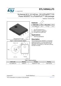 STL140N4LLF5 Datasheet Cover