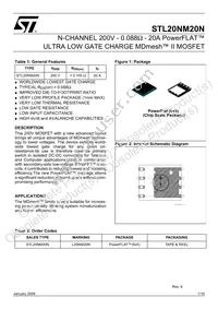 STL20NM20N Datasheet Cover