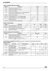 STL20NM20N Datasheet Page 2