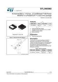 STL3N65M2 Datasheet Cover