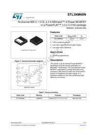 STL3NM60N Datasheet Cover