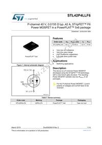 STL42P4LLF6 Datasheet Cover