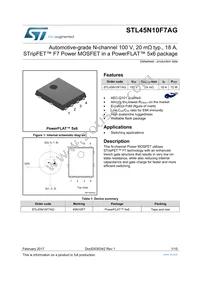 STL45N10F7AG Datasheet Cover