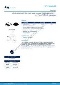 STL45N60DM6 Datasheet Cover