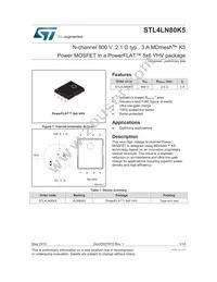 STL4LN80K5 Datasheet Cover