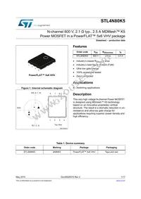 STL4N80K5 Datasheet Cover