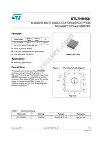 STL7NM60N Datasheet Cover