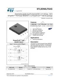 STL8DN6LF6AG Datasheet Cover