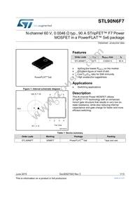 STL90N6F7 Datasheet Cover