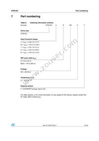 STM1001SBWX6F Datasheet Page 15