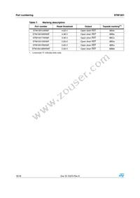 STM1001SBWX6F Datasheet Page 16