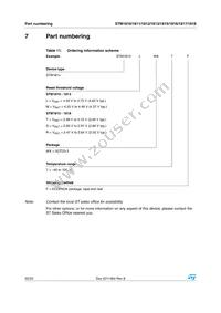 STM1812LWX7F Datasheet Page 22