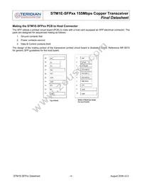 STM1E-SFP08 Datasheet Page 4