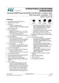 STM32F058R8H7TR Cover