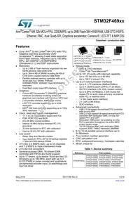 STM32F469IIT6G Datasheet Cover