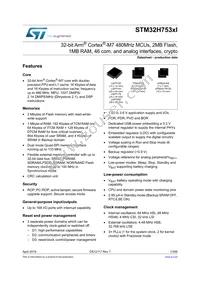 STM32H753VIT6 Datasheet Cover