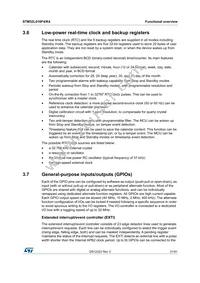 STM32L010F4P6 Datasheet Page 21