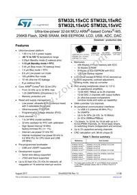 STM32L152VCT6D Datasheet Cover