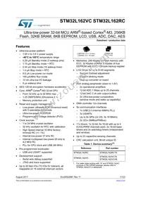 STM32L162RCT6 Datasheet Cover