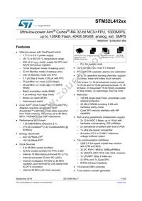 STM32L412KBU3 Datasheet Cover