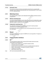 STM8AL3166UCY Datasheet Page 22